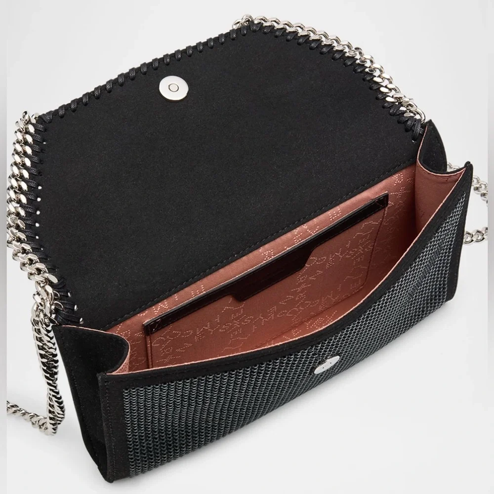 Stella McCartney Falabella Mini Hotfix Crystal Crossbody Bag